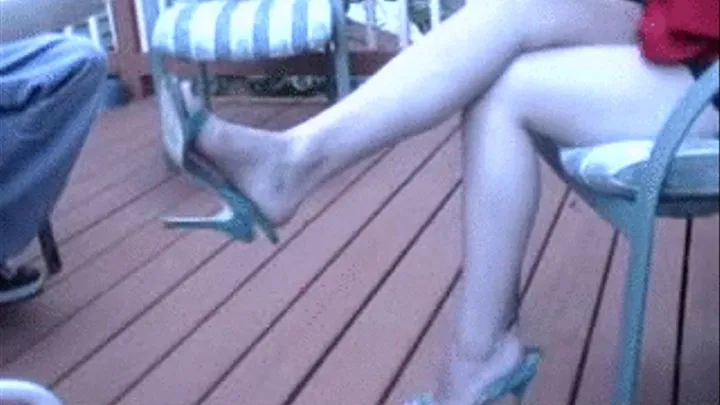 AMBER GREEN SLING BACKS 2