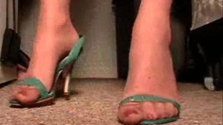 GREEN SLINGBACKS JULY 2010 2