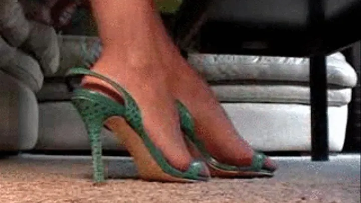 GREEN SLINGBACKS JULY 2010 4