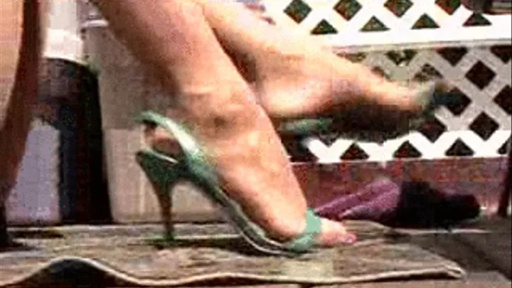 GREEN SLINGBACKS 7-30-10 3