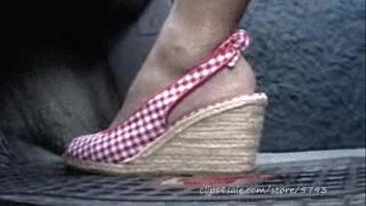 RED CHECKERED CAR HEELS