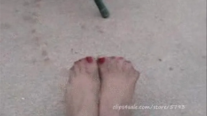 NYLON TOES SHOT BY MODEL