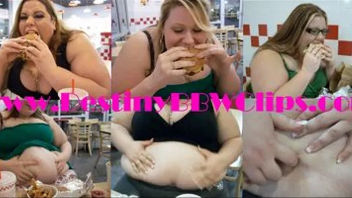 Desiree Devine, Platinum Puzzy and Destiny go to 5 Guys