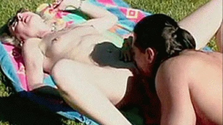 Small little thang getting her tight pussy rocked on a Hardcore Picnic - part 1