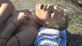 Coed couple skips class to fuck in the freedom of pristine nature where they could be spotted - high