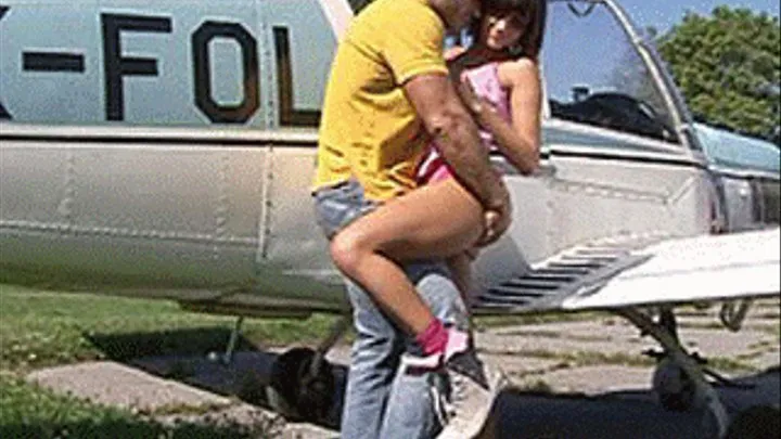 Just bought a jet and celebrating by fucking a young babe on top it - high