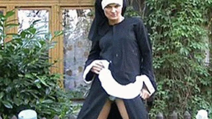 Catholic nun could burn in hell for showing off that pussy and masturbating - part 2