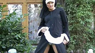 Catholic nun could burn in hell for showing off that pussy and masturbating - part 2