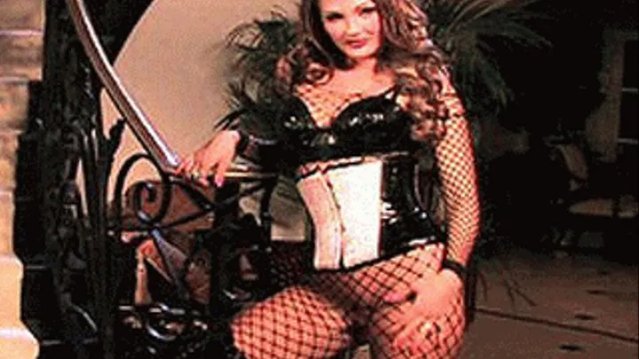 Dressed in a sexy body fishnet outfit revealing her pandoras box for that cock - part 1