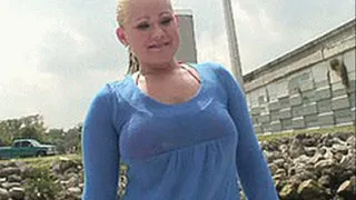 Impressing a chunky blonde slut with his boat and fucking her right away - part 1