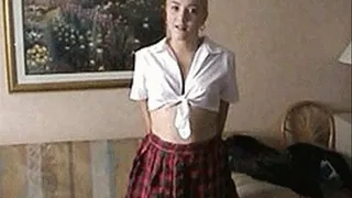 Catholic schoolgirl acts rebellios by sucking on small penis - part 1