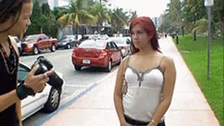 Found this wild little latina on the street to take a ride on his black cock - high