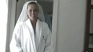 Happy blonde bride gets her first hardcore screwing of her life - high