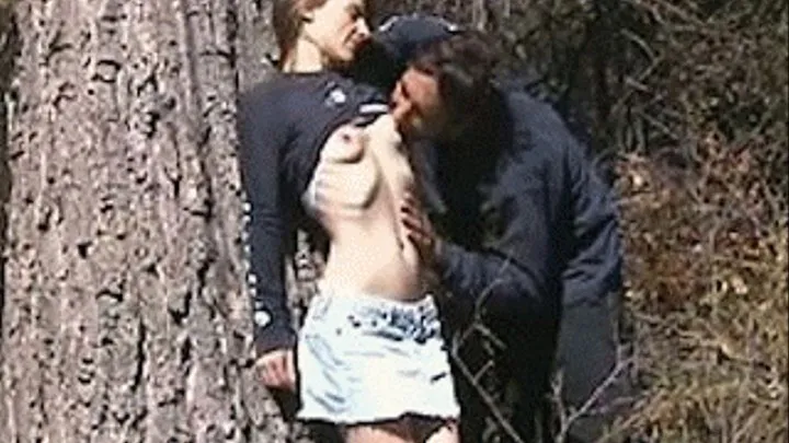 Slender chick gets really horny when alone in nature - part 2