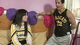 Coach lecturing his cheer student and then fucking her ripe pussy - high