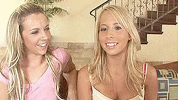 Two hot blondes know they can fuck any guy they want and do it together - high