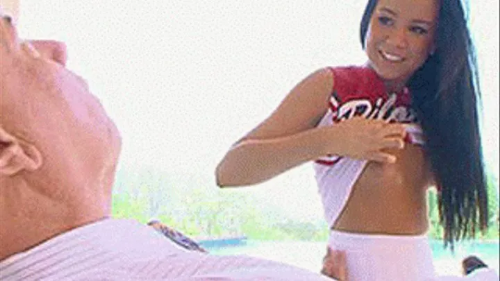 Older man buries his hog of a cock inside the pink slit of an Arizona cheerleader slut longing for cum - part 1