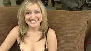 Penetrating tight blonde asshole to leave a cummy gift - part 1