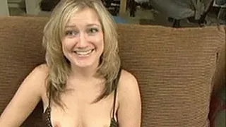 Penetrating tight blonde asshole to leave a cummy gift - part 2