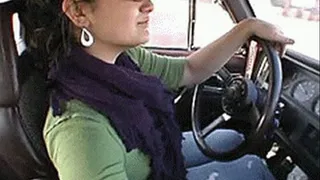 Amateur multitasks behind the wheel with a naughty HJ - part 2