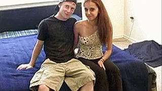 Redhead shows what young love is like while riding cock - low