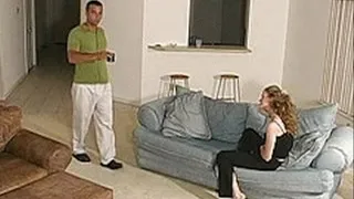 Hot amateur bends over to fuck in the living room & shower - low