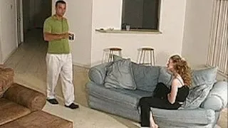 Hot amateur bends over to fuck in the living room & shower - part 1