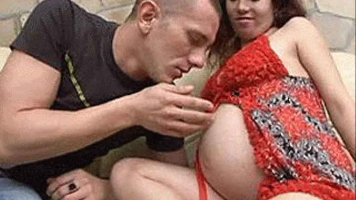 Deep dicking a Pregnant slut and making her eat his load after - low