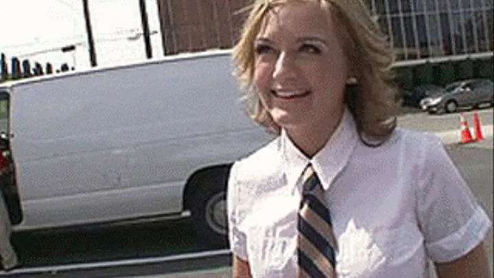 Fresh outta high school still in her school uniform and getting fucked hard by a big dick - high