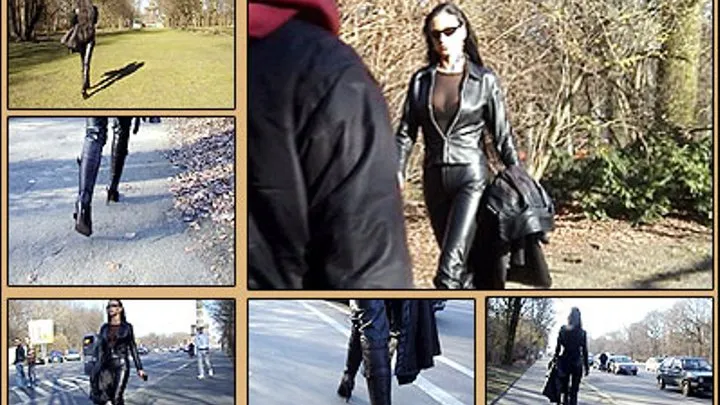 The Leather Lady In Public Place - Part 3