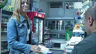 Nympho rides Arab cashier's cock latenight at Quickie Mart - low