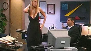 Hot blonde sealing the deal of a big contract with pussy power - low