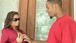 Its a Young black stud with a big cock's lucky day, Step-Momma is extra Happy & HOrny - high