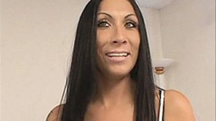 Tall Latina MILF with giant hooters bends over to get fucked - high