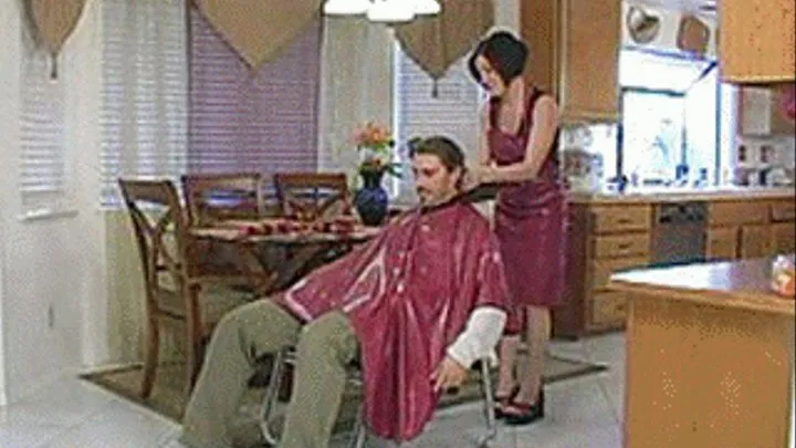 Cute amateur hair dresser makes house calls to cut hair and lets you fuck her tight lil pussy - low