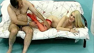 Blonde engages pervert's fixation with worn & dirty undergarments for kinky sexual fun - part 2