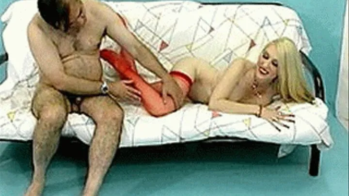 Blonde engages pervert's fixation with worn & dirty undergarments for kinky sexual fun - low