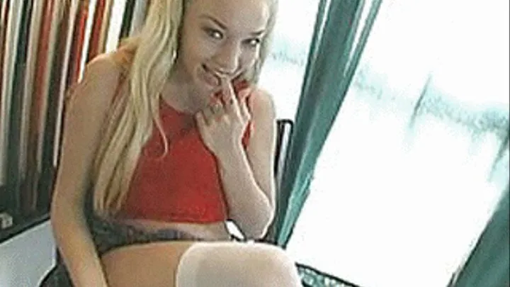 Very hot wearing a short skirt cause she wants cock now - part 1