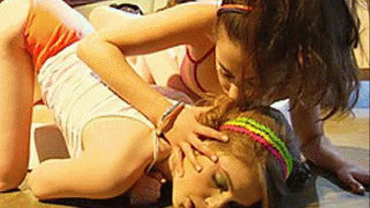 Redhead and her amazing friend taste the scent from their burgeouning vaginas in need of love - part 1