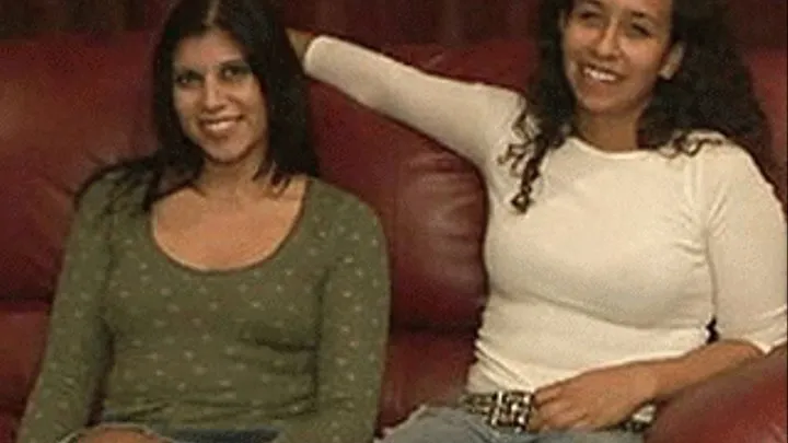 Lesbians who have never met before today get real excited hand to dildo fucking - high