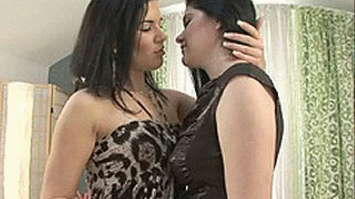 Lipstick lesbo's get dirty and starting eating out each other's ass - low