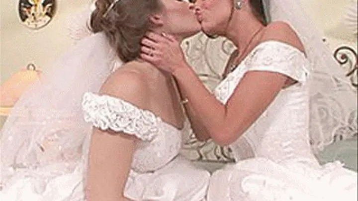 Legally married Lesbians fucking on their Wedding night - high