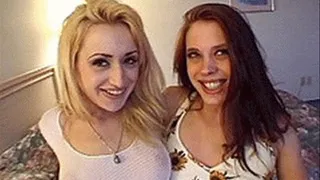 Amateur hotties post up at a hotel room to have some filthy pussy feasting - high