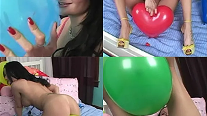 Popping balloons with Tiffany