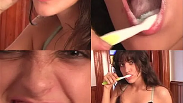 Devon Brushes Her Teeth