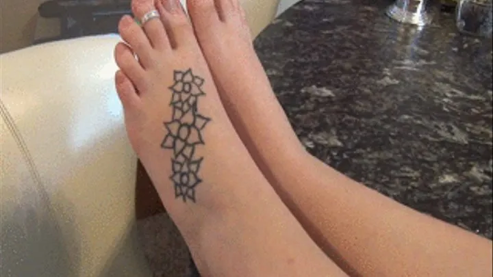 Foot Stamp With A Tramp Stamp