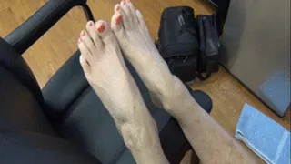 Ticklish Feet of a Former Flight Attendant