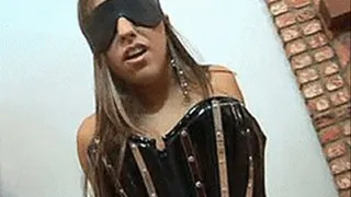 Blindfolded MILF into BDSM and gets a hard DP from monster black cocks - part 1