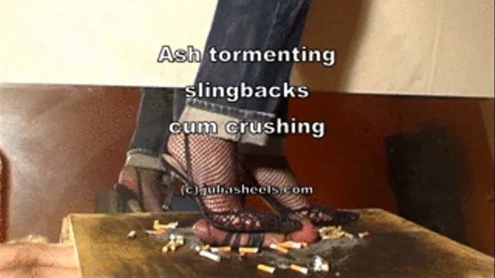 Ash tormenting slingbacks cum crushing