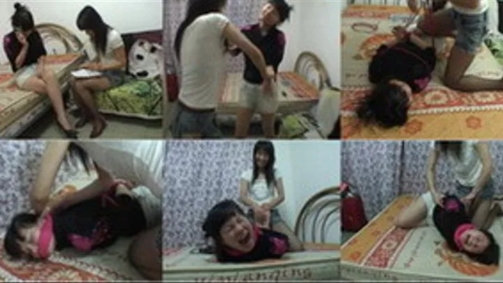 2 girls & home visiter bondage story A (full version)